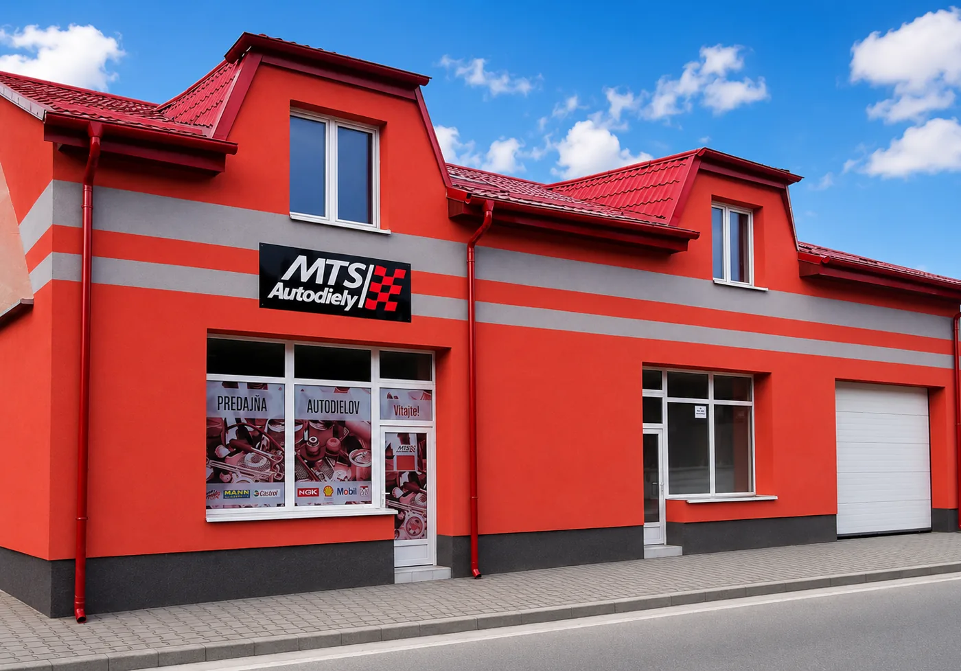 Budova MTS AUTODIELY v Sabinove